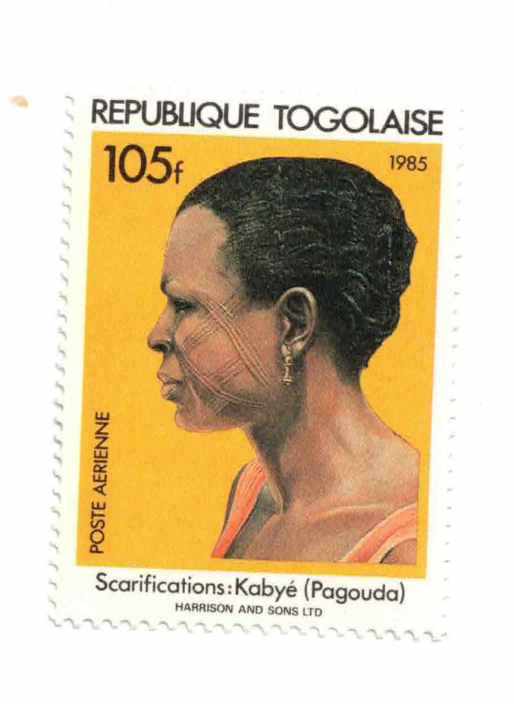 A Togolese Postal Stamp worth 105f in 1985