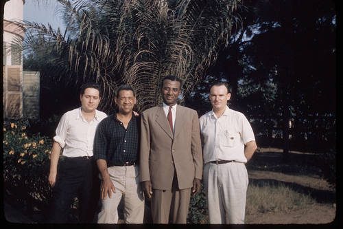 Sylvanus Olympio with the delegation of the American Committee on Africa (ACOA)