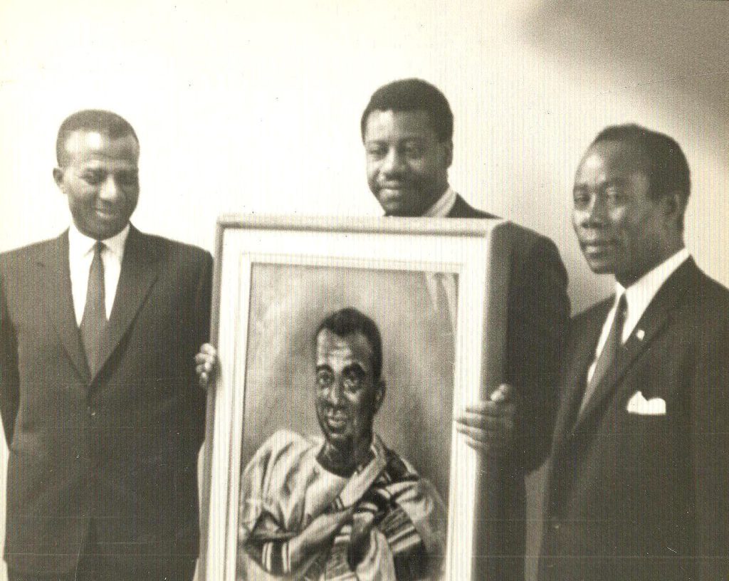 Sylvanus Olympio at the office of the American Committee on Africa (ACOA)