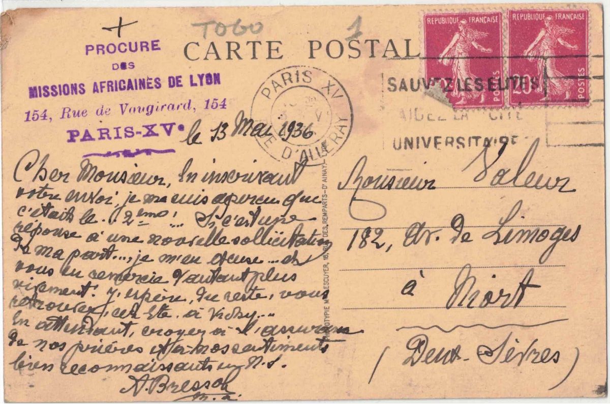An Archival Glance at Togo Through Historical Postcards